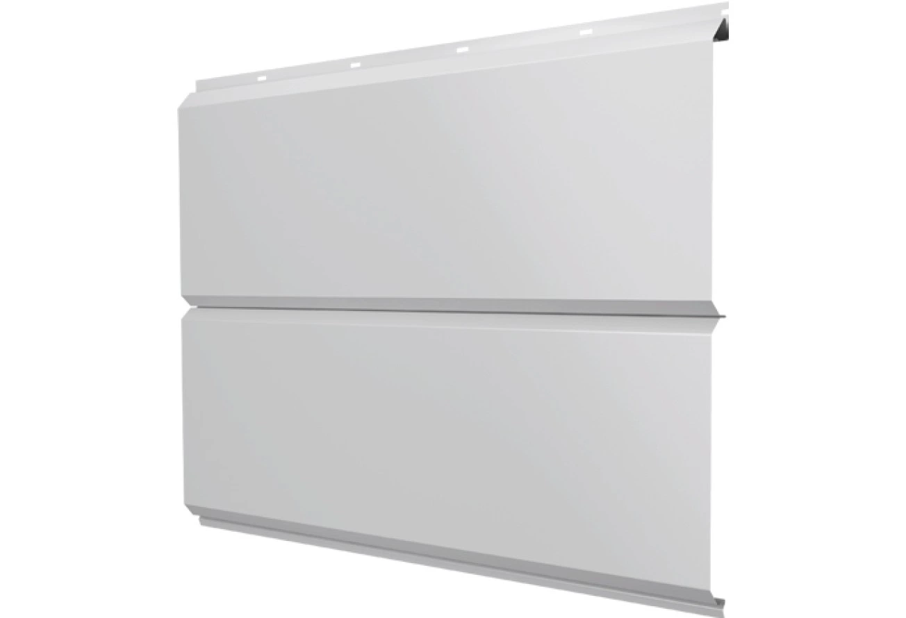 Сайдинг металлический ЭкоБрус новый Grand Line 0,45 Drap ТХ с пленкой RAL 7047 телегрей 4