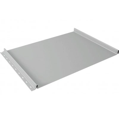 Кликфальц Grand Line 0,45 Drap ТХ с пленкой на замках RAL 7047 телегрей 4 — 747109