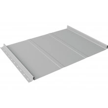 Кликфальц Лайн Grand Line 0,45 Drap ТХ с пленкой на замках RAL 7047 телегрей 4