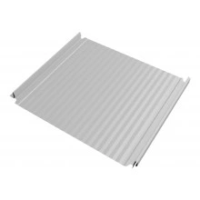 Кликфальц Double Pro Гофр Grand Line 0,45 Drap ТХ с пленкой на замках RAL 7047 телегрей 4