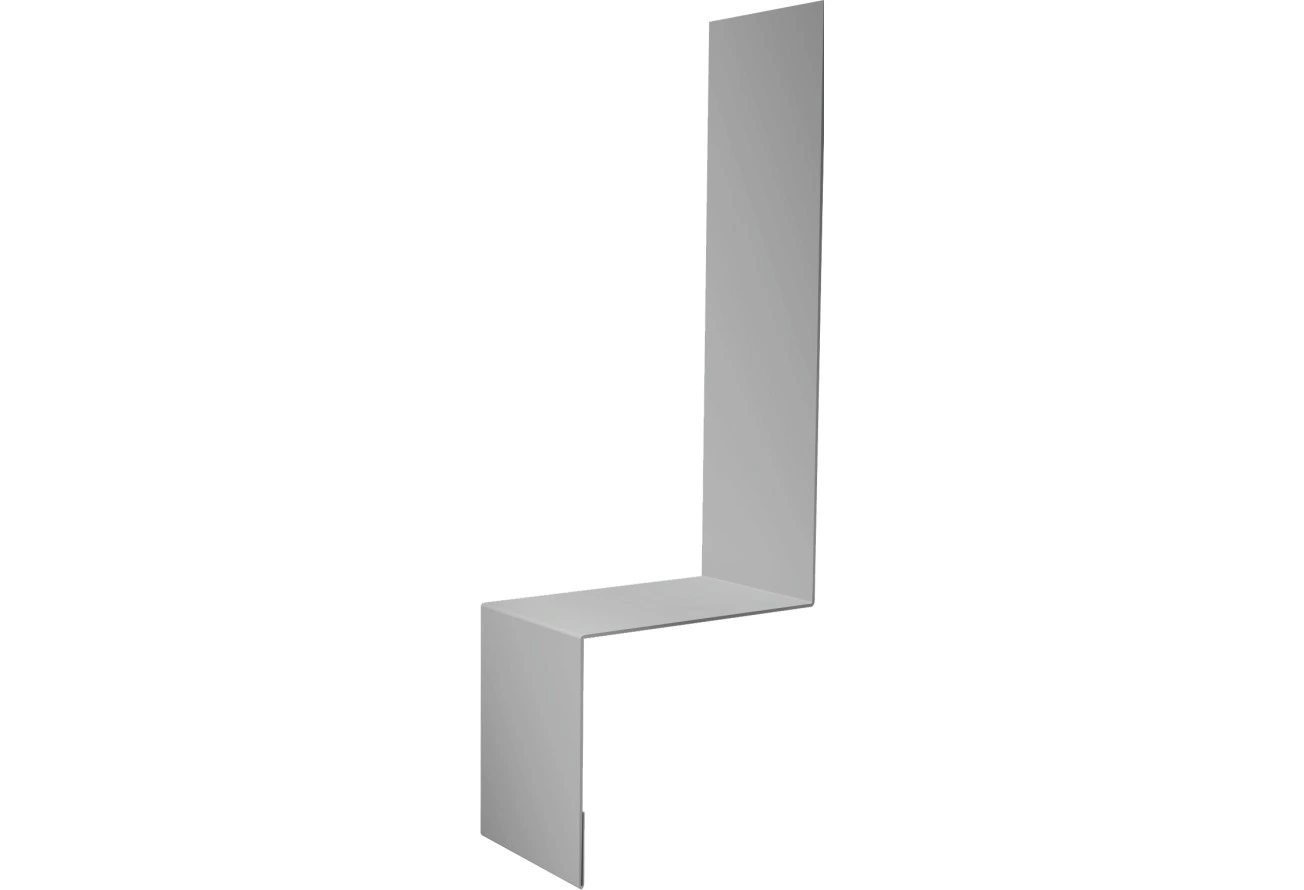 Планка примыкание боковое фальц Grand Line 0,45 Drap ТХ RAL 7047 телегрей 4 (3м)