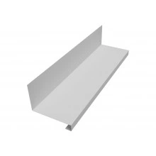 Планка примыкание нижнее к трубе фальц Grand Line 0,45 Drap ТХ RAL 7047 телегрей 4 (3м)