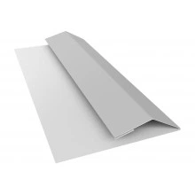 Планка финишная Блок-хаус новый Grand Line 0,45 Drap ТХ RAL 7047 телегрей 4 (2м)
