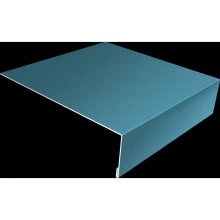 Планка околооконная простая 200х50 Grand Line 0,45 Drap ТХ RAL 5024 пастельно-синий (3м)