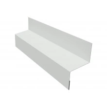 Межэтажный отлив Grand Line 35 мм 0,5 ПЭ с пленкой RAL 9003 сигнальный белый (3м)