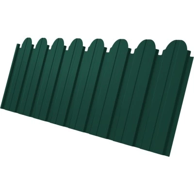 Профнастил C10B фигурный Grand Line 0,45 Drap RAL 6005 зеленый мох — 751574
