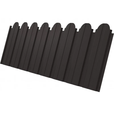Профнастил C10B фигурный Grand Line 0,5 Сатин матовый ТХ RR 32 темно-коричневый — 752048 Профнастил C10B фигурный Grand Line 0,5 Сатин матовый ТХ RR 32 темно-коричневый — 752048