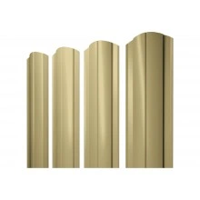 Штакетник Круглый фигурный Grand Line 0,45 ПЭ слим RAL 1014 слоновая кость