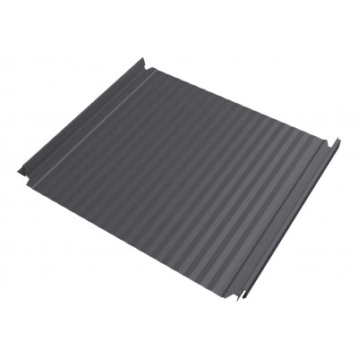 Кликфальц Double Pro Гофр Grand Line 0,5 ПЭ с пленкой на замках RAL 7004 сигнальный серый — 752518