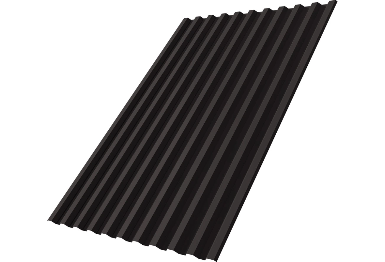 Профнастил С21R Grand Line 0,5 Сатин матовый ТХ с пленкой RAL 3005 красное вино