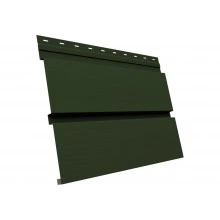 Сайдинг металлический Квадро Брус 3D в01 Grand Line 0,5 Сатин матовый ТХ с пленкой RAL 6020 хромовая зелень