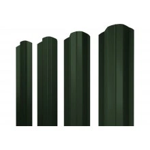 Штакетник М-образный B фигурный Grand Line 0,5 Сатин матовый ТХ RAL 6020 хромовая зелень