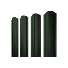 Штакетник Полукруглый Слим фигурный Grand Line 0,5 Сатин матовый ТХ RAL 6020 хромовая зелень