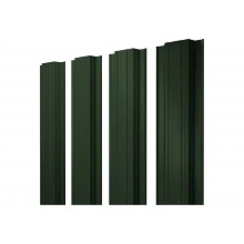 Штакетник Прямоугольный с прямым резом Grand Line 0,5 Сатин матовый ТХ RAL 6020 хромовая зелень