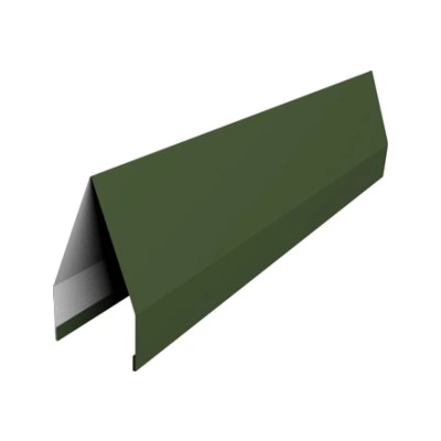 Ламель забора жалюзи Токио новый Grand Line 0,5 Сатин матовый ТХ с пленкой RAL 6020 хромовая зелень — 755468