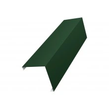 Декоративная накладка угловая к столбу 80х80 для забора жалюзи Grand Line 0,5 Сатин матовый ТХ RAL 6020 хромовая зелень (2,5м)
