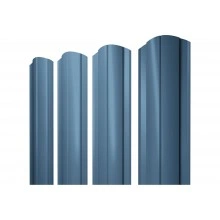Штакетник Круглый фигурный Grand Line 0,45 Drap ТХ RAL 5024 пастельно-синий