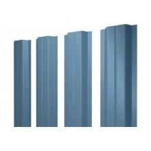 Штакетник П-образный A с прямым резом Grand Line 0,45 Drap ТХ RAL 5024 пастельно-синий