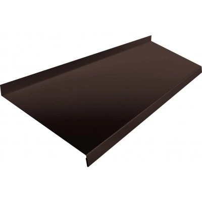 Отлив Grand Line простой 250 мм 0,45 Drap СТ слим RAL 8017 шоколад (2м) — 759633 Отлив Grand Line простой 250 мм 0,45 Drap СТ слим RAL 8017 шоколад (2м) — 759633