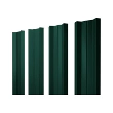 Штакетник М-образный A с прямым резом Grand Line 0,45 ПЭ слим RAL 6005 зеленый мох