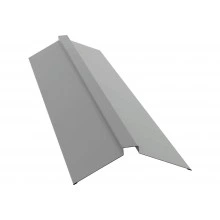 Планка плоского конька 150х40х150 Grand Line 0,45 Drap ТХ RAL 7047 телегрей 4 (3м)