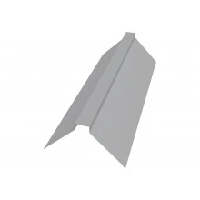 Планка плоского конька 175х50х175 Grand Line 0,45 Drap ТХ RAL 7047 телегрей 4 (3м)