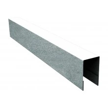 Планка боковая для забора из сайдинга Квадро Брус, Вертикаль Grand Line 0,4 Zn (2,5м)