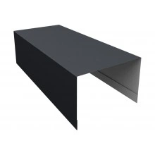 Планка боковая для забора из сайдинга ЭкоБрус Grand Line 0,5 Drap RAL 7024 мокрый асфальт (2,5м)