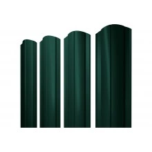Штакетник Круглый фигурный Grand Line 0,5 ПЭ слим RAL 6005 зеленый мох
