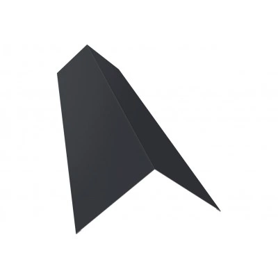 Планка плоского конька 145х145 Grand Line 0,7 ПЭ слим с пленкой RAL 7024 мокрый асфальт (2м) — 766049 Планка плоского конька 145х145 Grand Line 0,7 ПЭ слим с пленкой RAL 7024 мокрый асфальт (2м) — 766049
