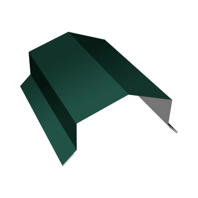 Парапетная крышка угольная 100мм Grand Line 0,5 ПЭ слим с пленкой RAL 6005 зеленый мох (3м) — 767578 Парапетная крышка угольная 100мм Grand Line 0,5 ПЭ слим с пленкой RAL 6005 зеленый мох (3м) — 767578