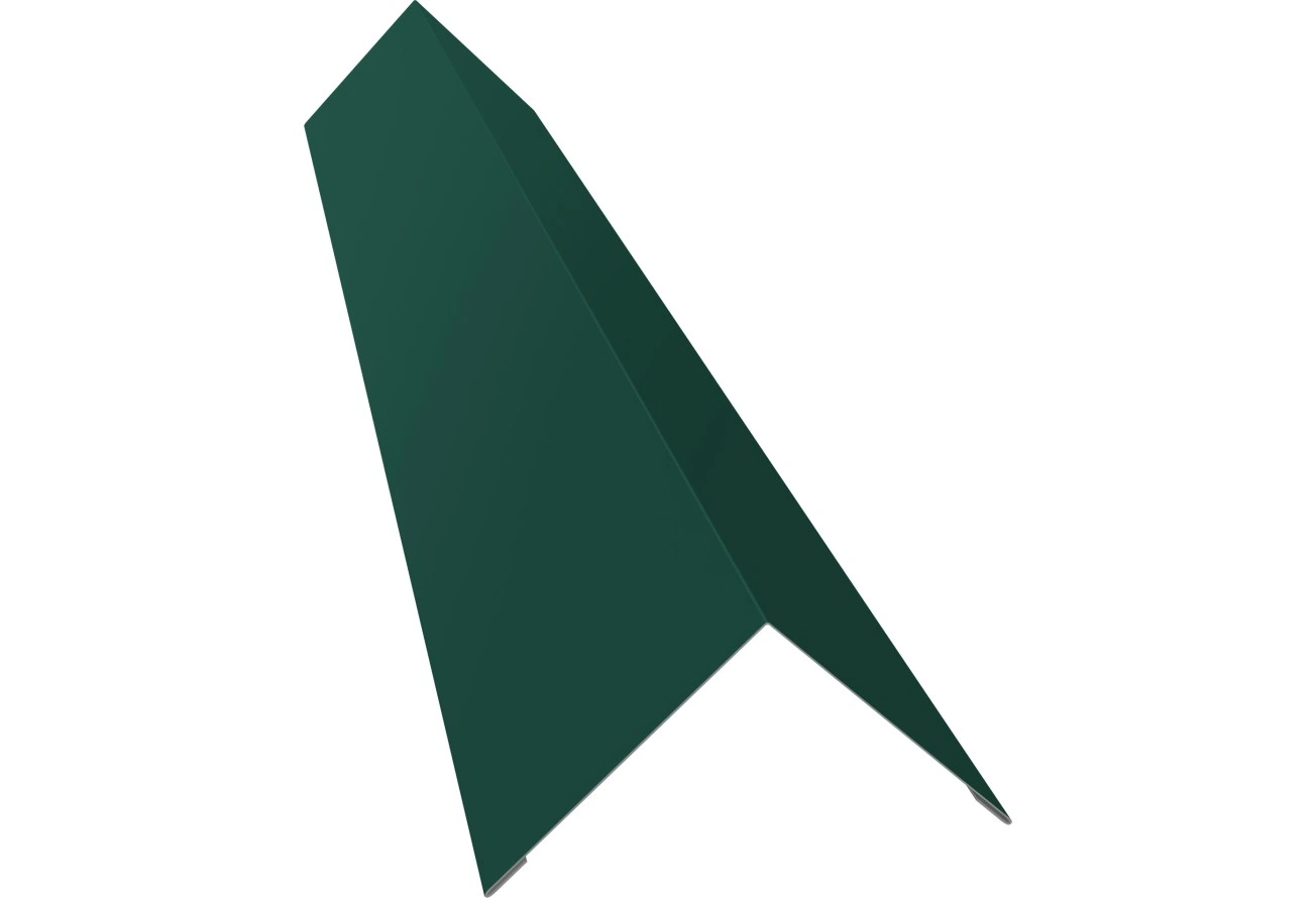 Угол внешний 110х110 Grand Line 0,5 ПЭ слим с пленкой RAL 6005 зеленый мох (2м)