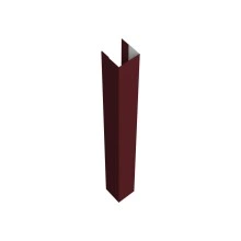 Стойка для забора жалюзи Техас Grand Line для монтажа без крепежного вкладыша 0,5 Сатин RAL 3005 красное вино (3м)