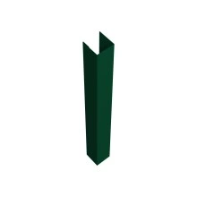 Стойка для забора жалюзи Техас Grand Line для монтажа без крепежного вкладыша 0,45 ПЭ двухсторонний RAL 6005 зеленый мох (3м)
