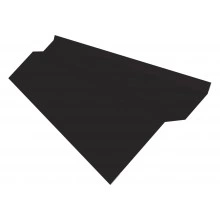 Планка примыкания внакладку Фартук S6 пристенный накладной Grand Line 0,5 PurPro матовый RR 32 темно-коричневый (2м)