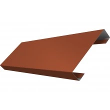 Ламель лицевая 100 забора жалюзи Техас Grand Line 0,5 Сатин матовый ТХ RAL 8004 терракота