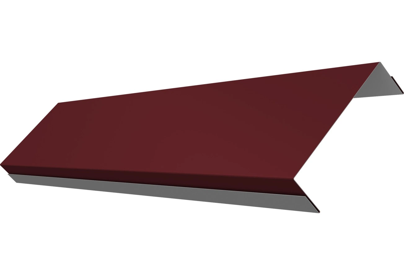 Ламель обратная 100 забора жалюзи Техас Grand Line 0,5 Сатин матовый RAL 3005 красное вино