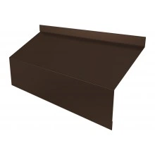 Ламель забора жалюзи Милан/Милан новый стартовая/финишная для калиток и ворот Grand Line 0,5 Сатин матовый ТХ RAL 8017 шоколад