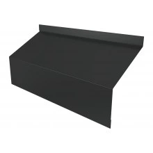 Ламель забора жалюзи Милан/Милан новый стартовая/финишная для калиток и ворот Grand Line 0,5 Velur RAL 7016 антрацитово-серый