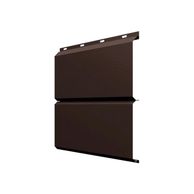 Сайдинг металлический ЭкоБрус Grand Line 0,45 Drap СТ слим RAL 8017 шоколад — 786096