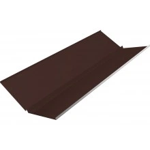 Планка ендовы нижней с компенсатором Grand Line 0,45 Drap СТ RAL 8017 шоколад (3м)