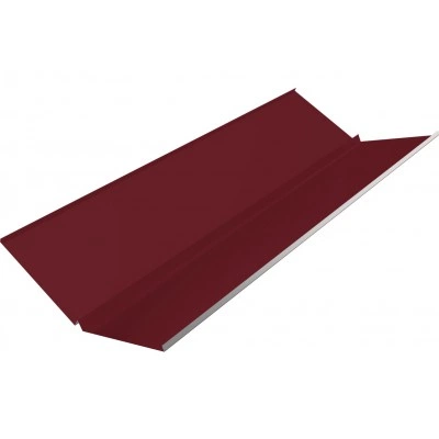 Планка ендовы нижней с компенсатором Grand Line 0,45 Drap ТХ RAL 3005 красное вино (3м) — 795217 Планка ендовы нижней с компенсатором Grand Line 0,45 Drap ТХ RAL 3005 красное вино (3м) — 795217