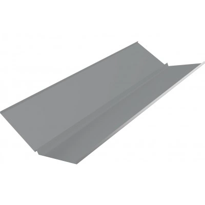 Планка ендовы нижней с компенсатором Grand Line 0,45 Drap ТХ RAL 7004 сигнальный серый (2м) — 795221 Планка ендовы нижней с компенсатором Grand Line 0,45 Drap ТХ RAL 7004 сигнальный серый (2м) — 795221