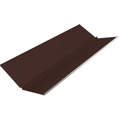 Планка ендовы нижней с компенсатором Grand Line 0,45 Drap ТХ RAL 8017 шоколад (2м) — 795226 Планка ендовы нижней с компенсатором Grand Line 0,45 Drap ТХ RAL 8017 шоколад (2м) — 795226