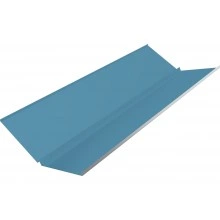 Планка ендовы нижней с компенсатором Grand Line 0,45 Drap ТХ RAL 5024 пастельно-синий (3м)