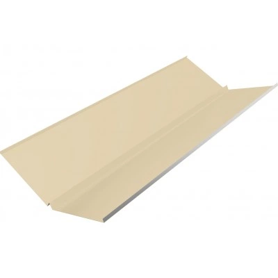 Планка ендовы нижней с компенсатором Grand Line 0,45 Drap ТХ RAL 1015 светлая слоновая кость (2м) — 795242