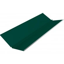 Планка ендовы нижней с компенсатором Grand Line 0,4 ПЭ с пленкой RAL 6005 зеленый мох (3м)