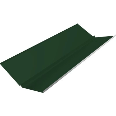 Планка ендовы нижней с компенсатором Grand Line 0,5 Сатин матовый ТХ RAL 6020 хромовая зелень (2м) — 795483 Планка ендовы нижней с компенсатором Grand Line 0,5 Сатин матовый ТХ RAL 6020 хромовая зелень (2м) — 795483