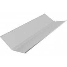 Планка ендовы нижней с компенсатором Grand Line 0,45 Drap ТХ RAL 7047 телегрей 4 (2м)