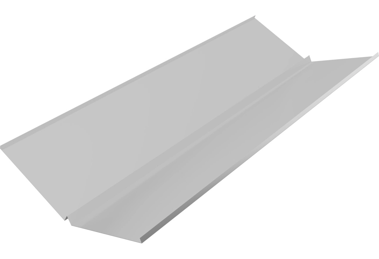 Планка ендовы нижней с компенсатором Grand Line 0,45 Drap ТХ RAL 7047 телегрей 4 (2м)